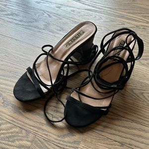 Ankle Tie Low Heel Sandals